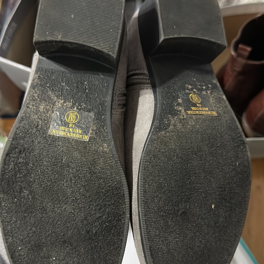 Gray Suede Boots - image 2